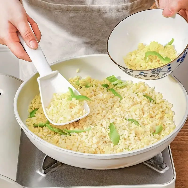 

1pc White Plastic Draining Spoon Multi Functional Potato Masher Vegetable Washing Draining Rice Spoon Kitchen Accessories