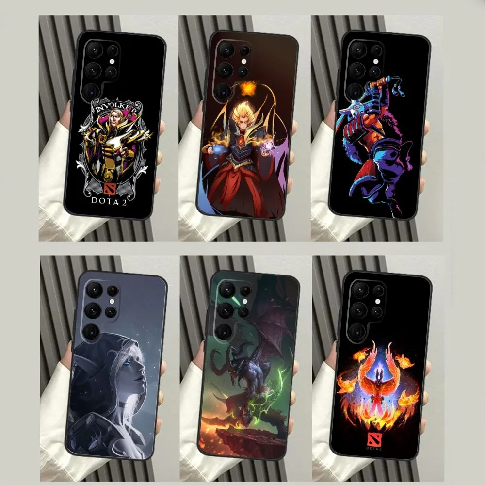 Game D-Dota 2 Phone Case For SamsungS23,S22,S21,S20 Ultra Pro S10,S30Plus,S9,20lite Ultra Black Cover