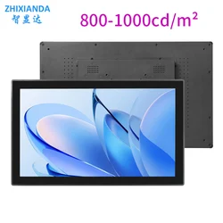 Surface Waterproof 18.5 Inch 800cd/m² VESA Panel Mount Industrial Touch Screen LCD Monitor Sunlight Display For Outdoor Kiosk