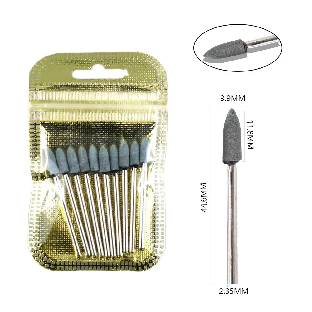 10 stücke Diamant Fräser Nagel Bohrer Set Für Maniküre Zubehör Pediküre Elektrische Maschine Nagel Bit Pinsel Grat Werkzeuge