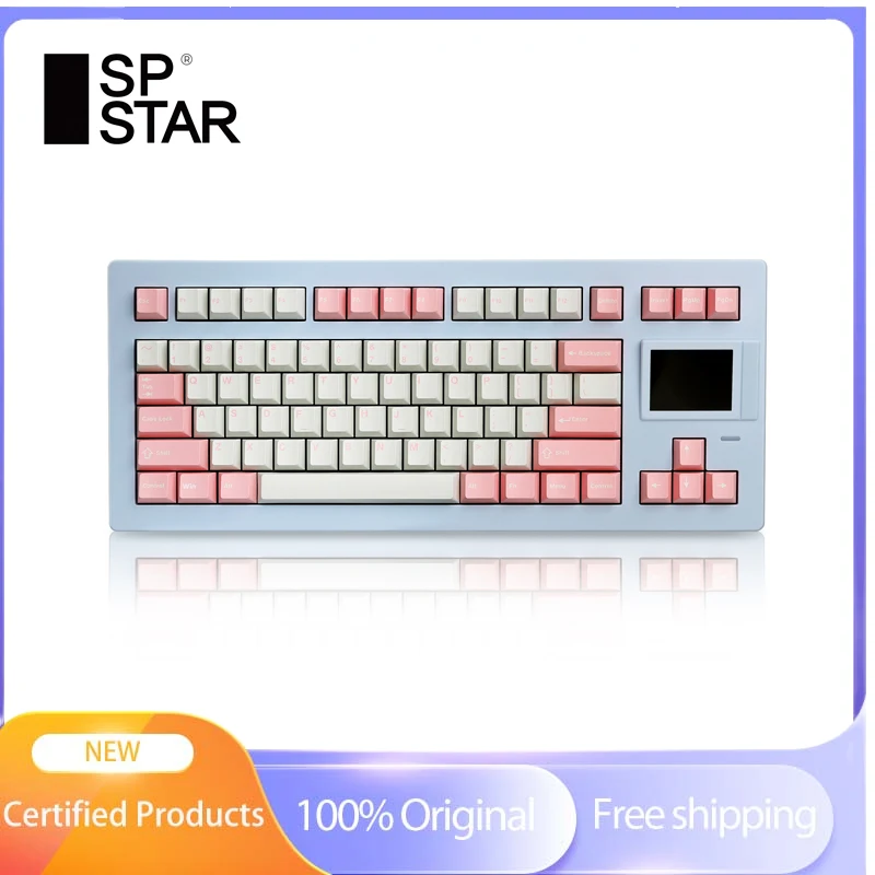 

Polaris SP STAR D82 PRO+ Mechanical Keyboard Large Screen GIF Support Hot Plug Triple Mode Customized Gasket Structure