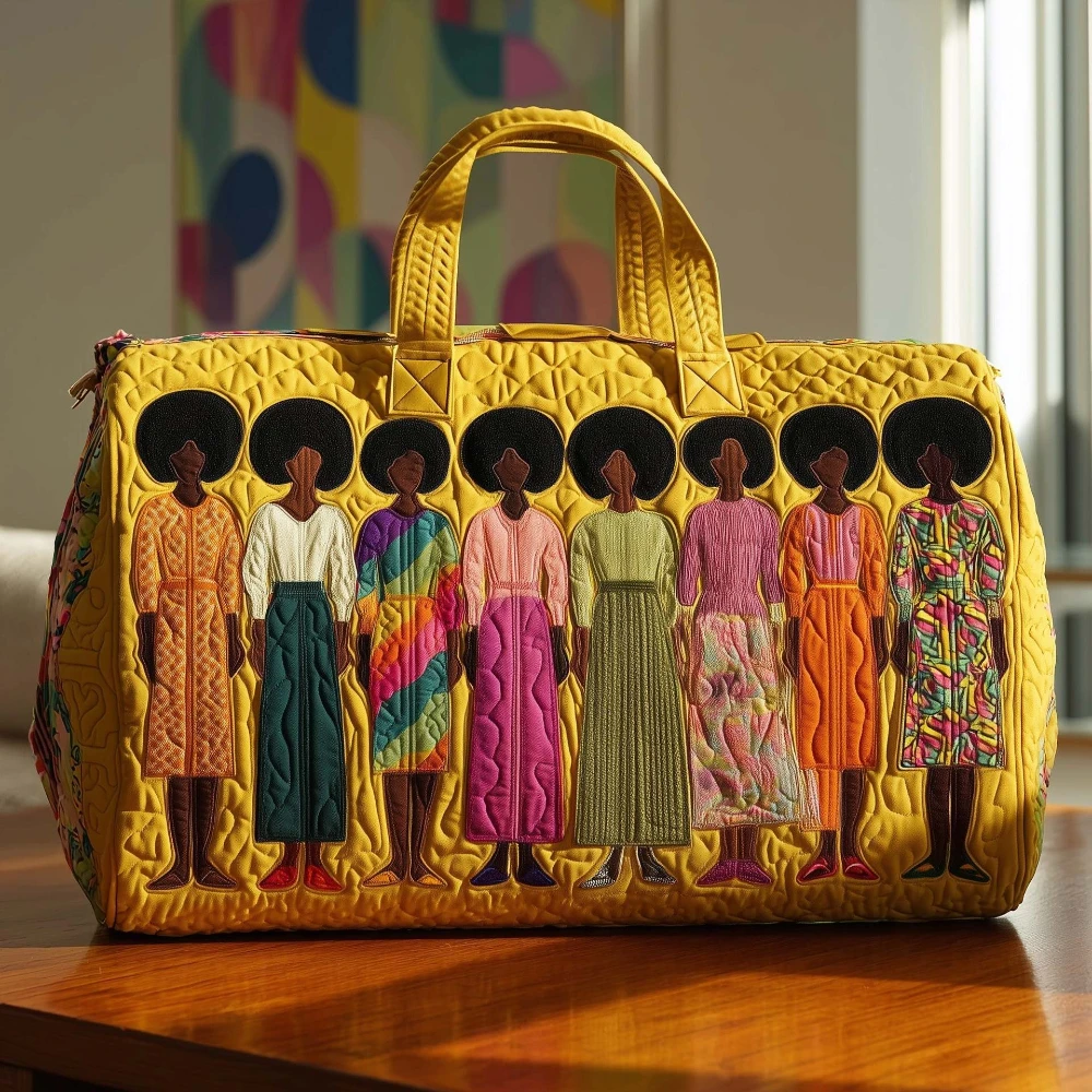 

Сумка-тоут для путешествий с 3D-принтом, стеганая, женская, в стиле ретро-поп-арт, элегантная, с цветочным узором, для спортзала, йоги, на выходные, для ночевок