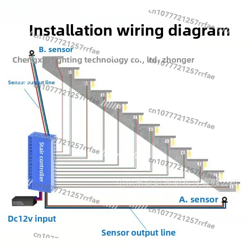 Induction step controller intelligent LED step light