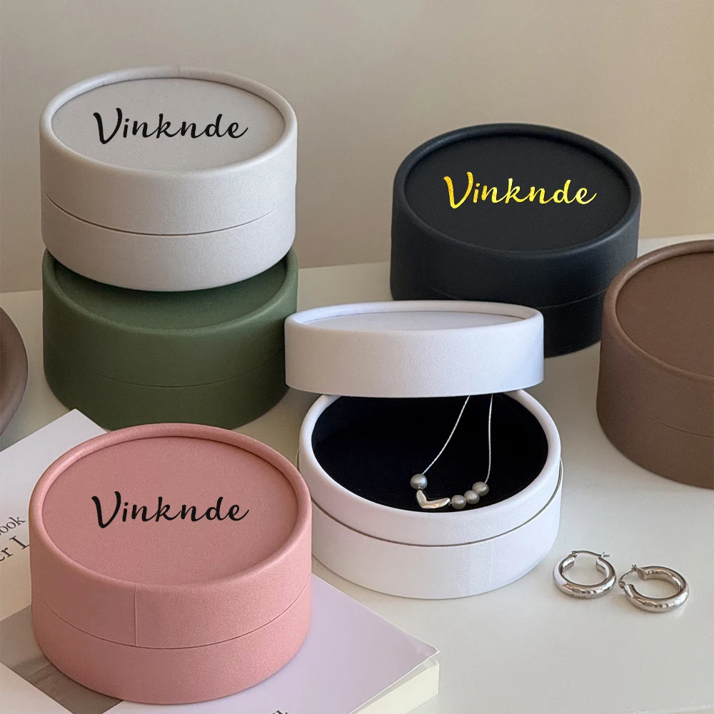 

Custom Logo 10x5cm Jewelry Packagaing Box Ring Earring Brooch Necklace Studs Mini Jewellery Key Coin Gift Boutique Organizer Box