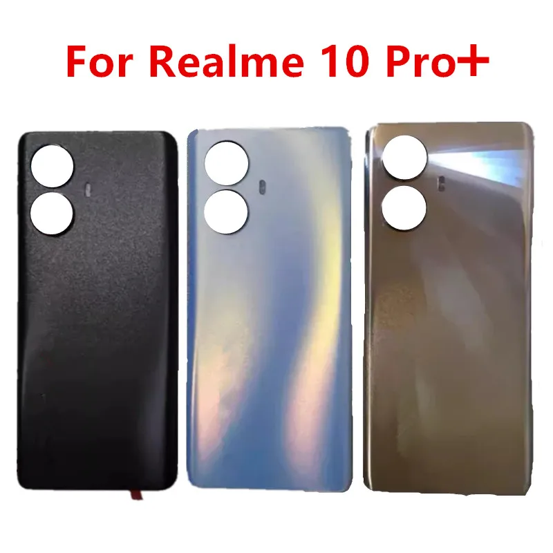 Realme10Pro+ 10Pro+ Housing For Realme 10 Pro Plus Battery Back Cover Repair Replace Door Phone Rear Case + Camera Lens