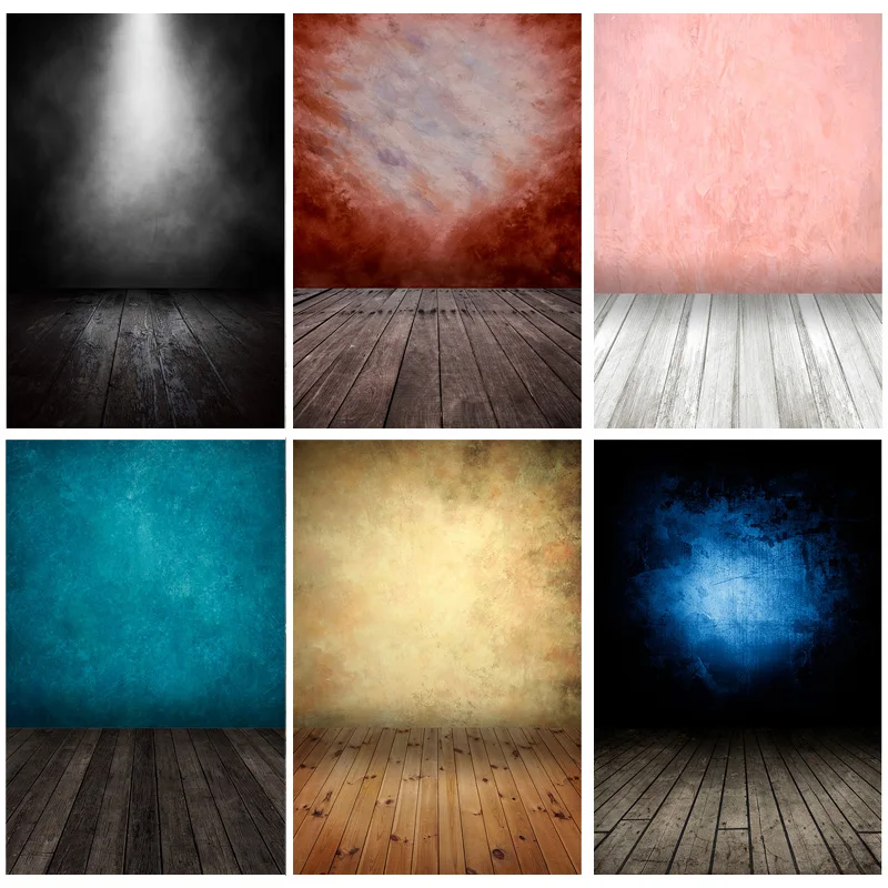 

Vinyl Vintage And Wooden Floor Photography Backdrops Portrait Photo Studio Background Props 21927 ZZFG-02
