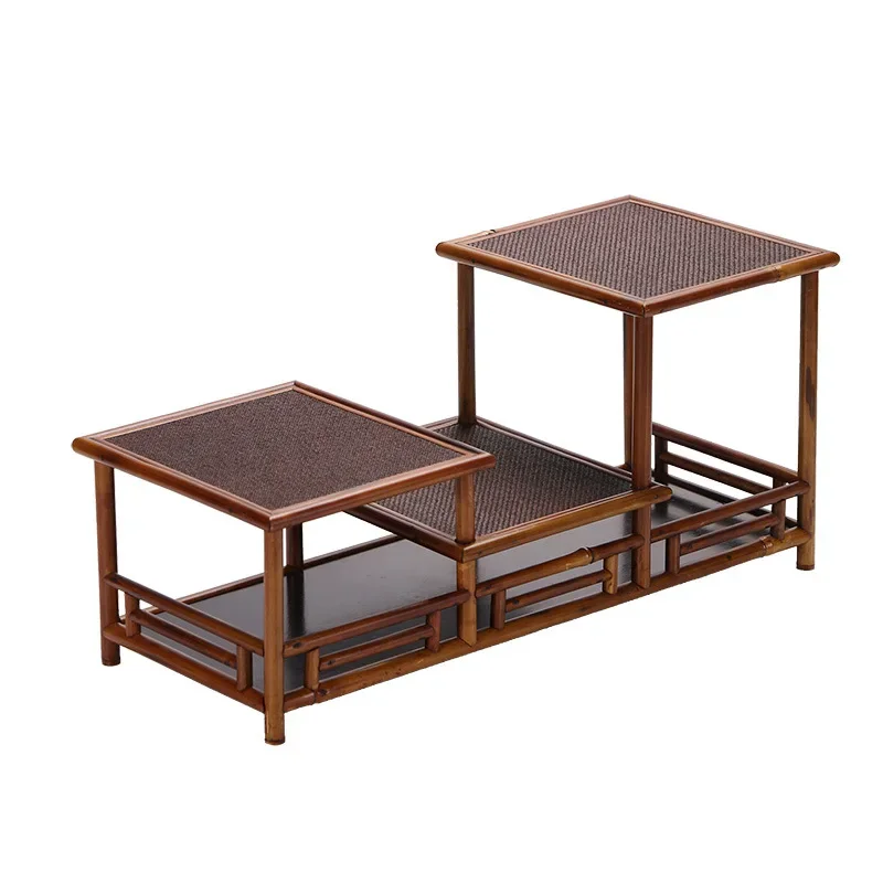 Bogu rack Chinese tea shed tea set storage rack Antique cultural and play famous masters make tea ceremony zero match