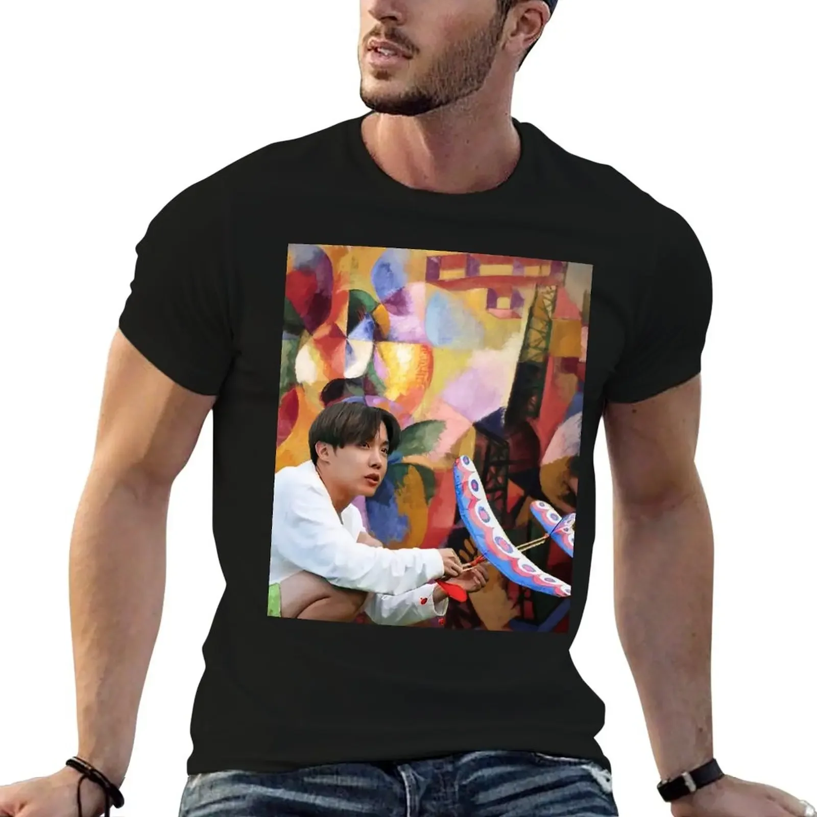 

Hobi, Tower, Airplane T-Shirt graphic shirts street wear oversized t shirt man clothes mens white t shirts