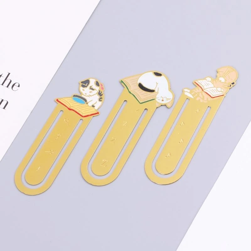 W89C للرسوم المتحركة Creative for Cat Metal School School Supplies Studen