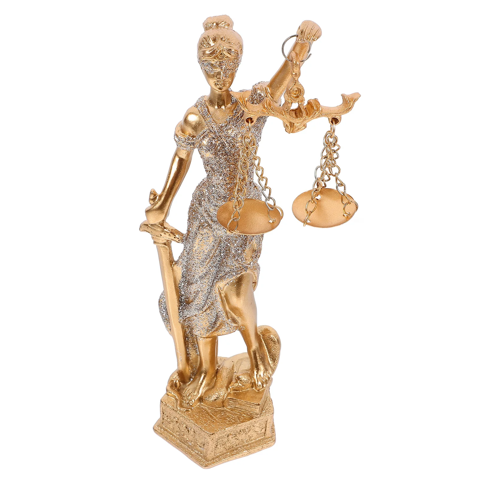 

Statue Lawyer Office Decor Decorate Scales Golden