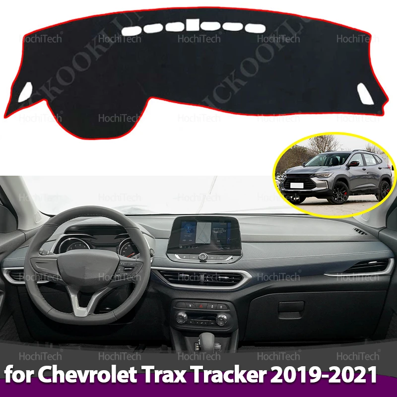 Alfombrilla antisuciedad para salpicadero, protección solar, accesorios para coche, cubierta para salpicadero LHD para CHevrolet Trax Tracker 2019 2020 2021