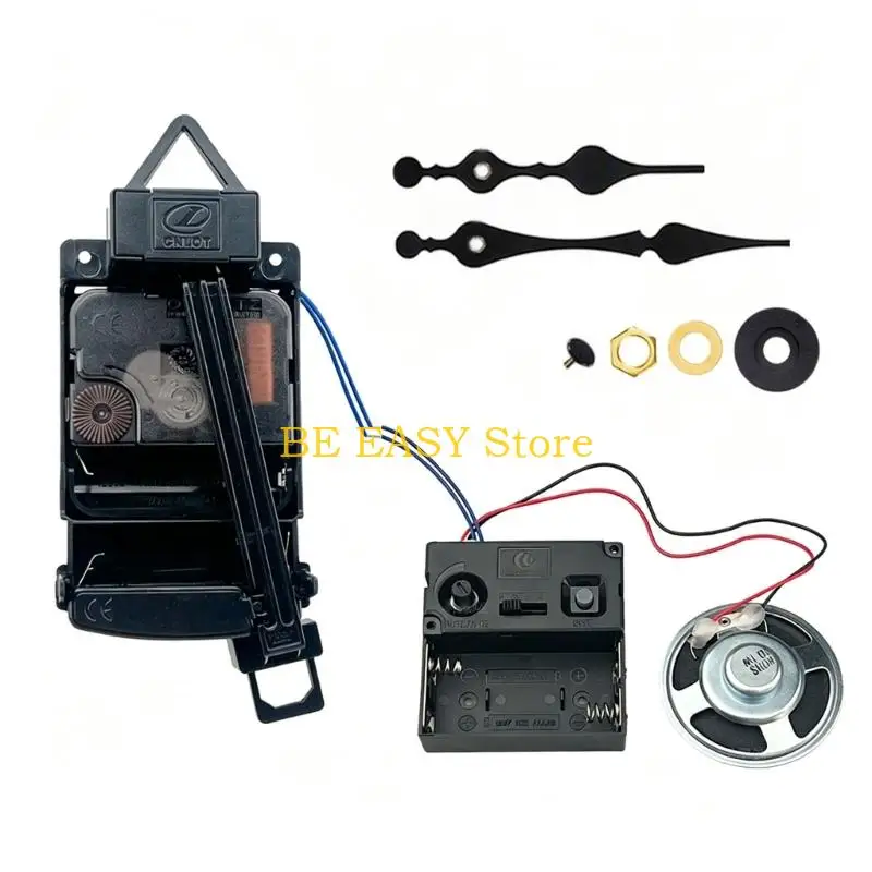 E28F Easy Installation Pendulum Clock Movement Replacement Set with Melodies Chimes