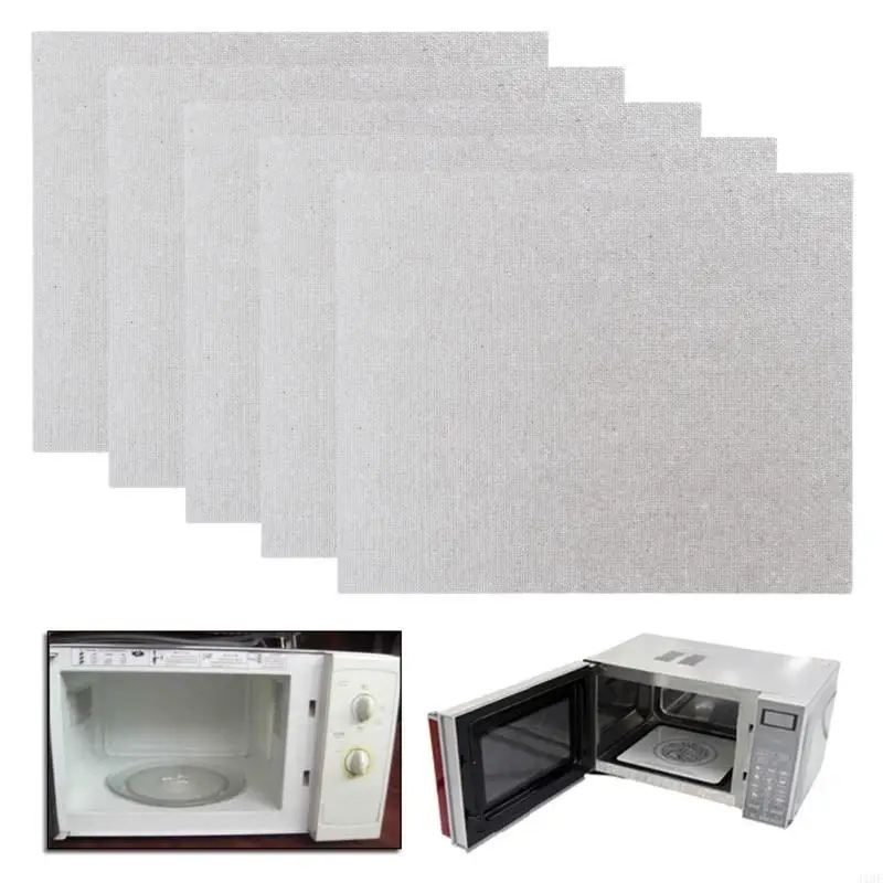 J1HF 5Pcs Mica Plate Sheets Microwave Oven Replace Part 120x150mm Universal For Midea