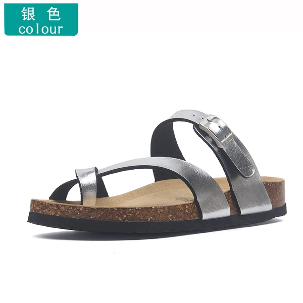 2023 Low cork Beach Flip Flops String Bead couple beach flip flops soft wedge Flat Slides slipper women summer unisex creeper