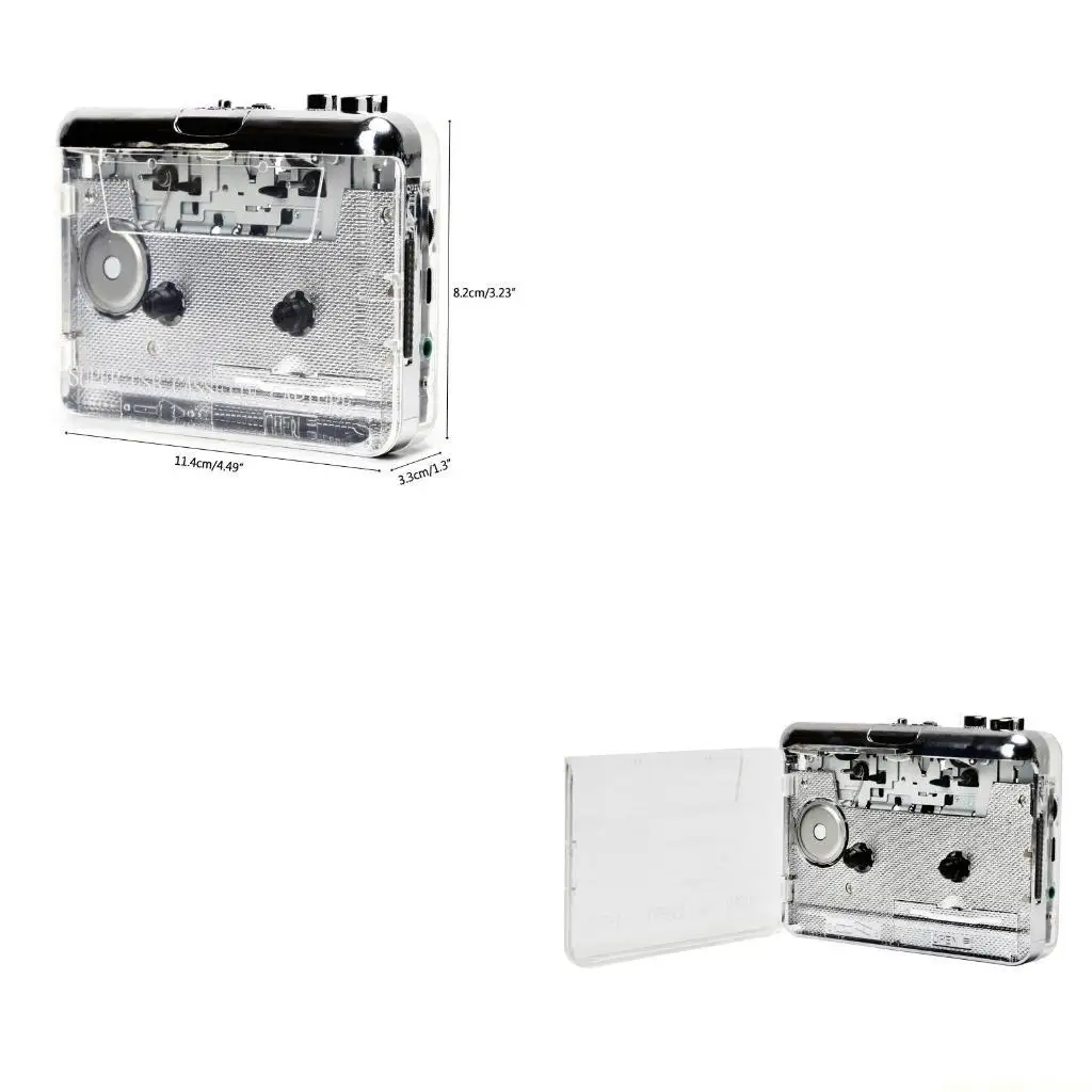 

Портативный кассетный проигрыватель F62C, конвертирующий ленту в MP3, интерфейс USB Type-c