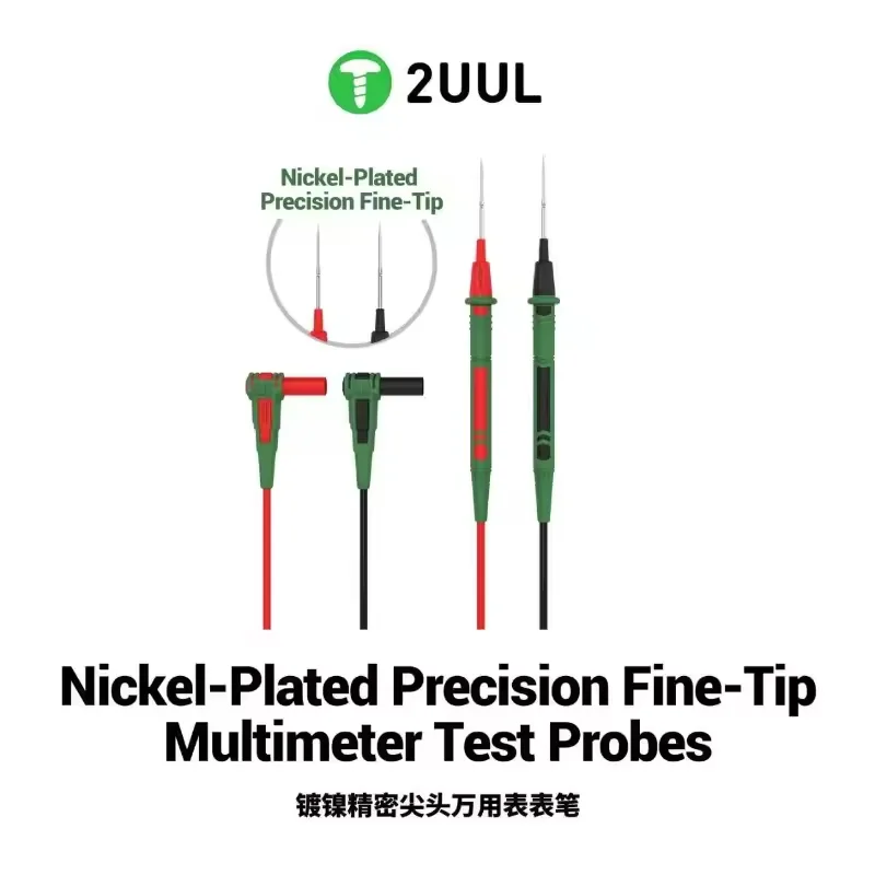 2UUL MT02 Precision Multimeter Test Probes XZZ P2 Probe Tip Extra Sharp Multimeter Pen for Digital Tester Phone PCB Repair Tool