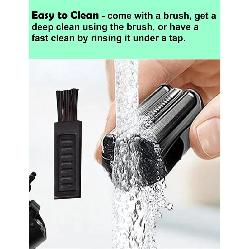 رأس بديل من سلسلة LITE-21B لماكينة الحلاقة الكهربائية براون S3 الرطبة والجافة بديلة لرقائق الرأس والقاطع 300S، 310S