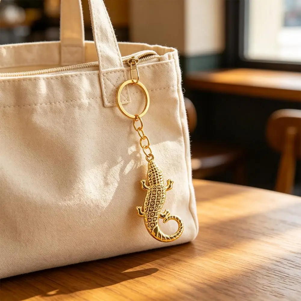 Crocodile Keychain For Backpack, Simulated Animal Car Key Ring, Decorative Keychain Pendant For Backpacks And Handbags