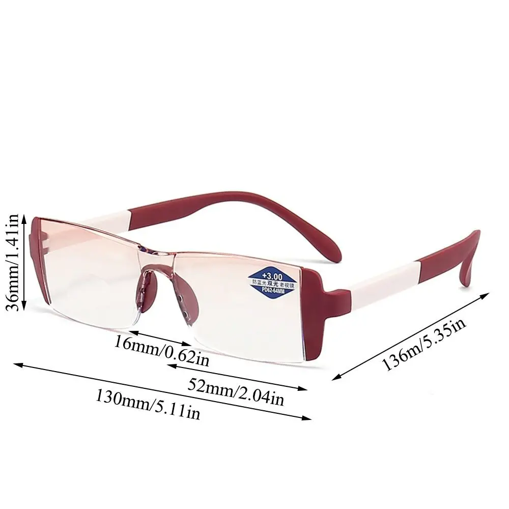 Resin Lens Presbyopia Eyeglasses High-definition Anti Glare Reading Glasses Anti Blue Light +1.0~+4.0 Computer Eyeglasses