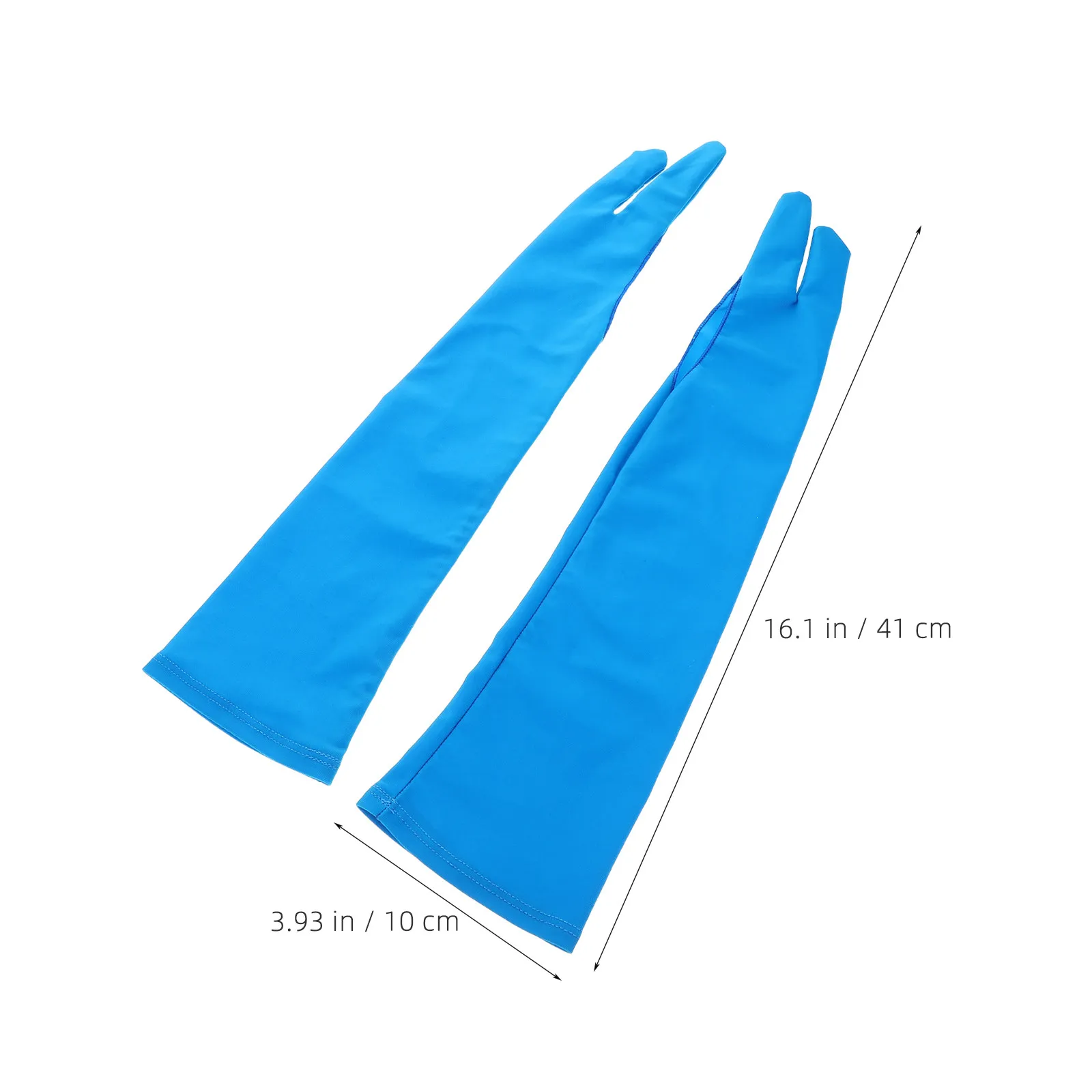 1Pair Drawing Glove Extended Two-Finger Artist Glove Anti-Smudge Palm Rejection Digital Drawing Tool for Right and Left Hand