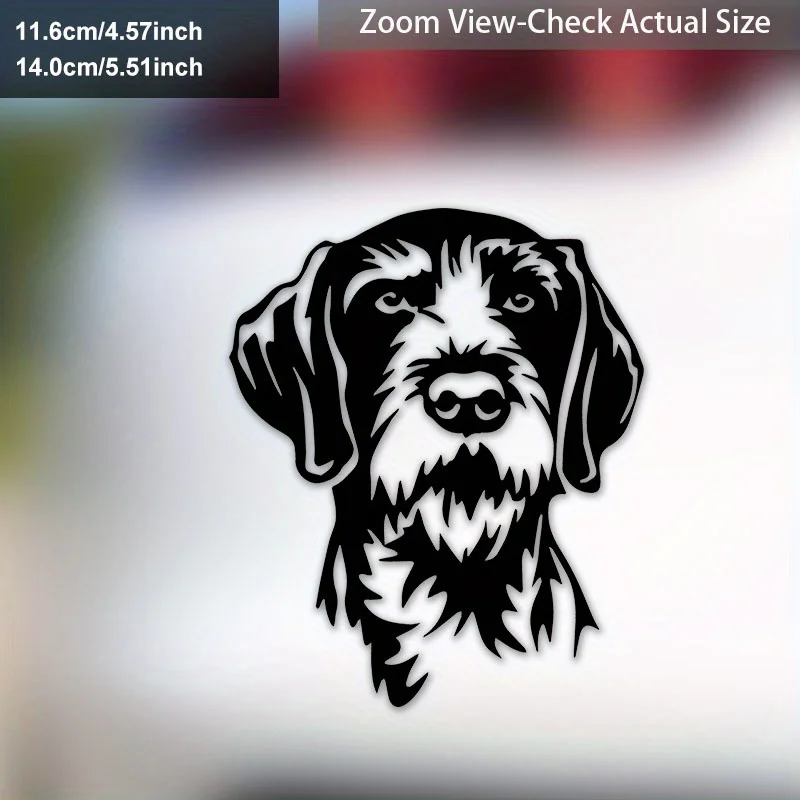 

1Pc Wirehaired Pointer Dog Waterproof Vinyl Sticker for Car Motorcycle Bumper Window Decor