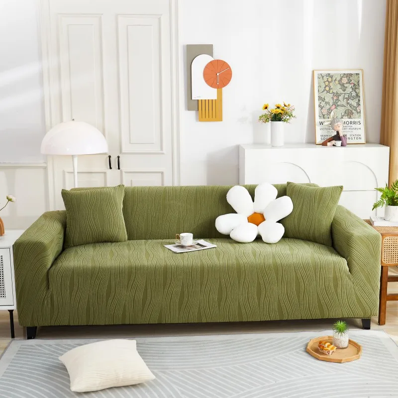 Elastik Büyük Boy Kabarık Kesit Koruyucu Anti Çizilme Farklı Şekil Kaymaz Destek Streç Kanepe Örtüsü