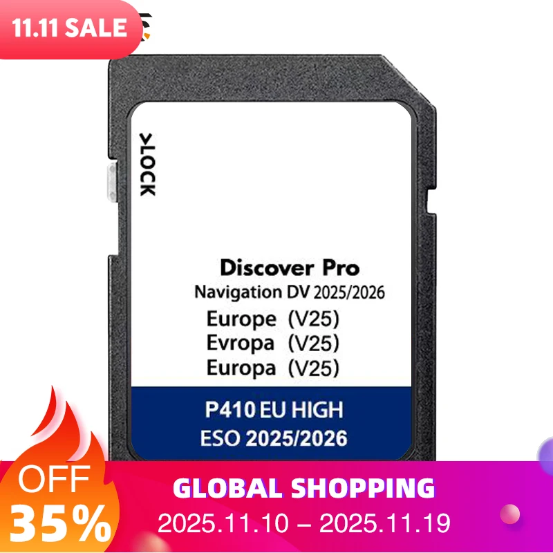 

DV V25 Discover Pro Media 64GB for VW Golf Passat Touran Vehicle Navigation SD Card GPS Sat Nav Map Europe UK 2025-2026