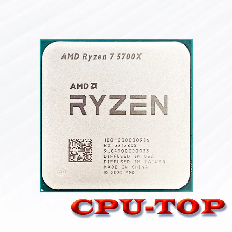 NEW AMD Ryzen 7 5700X R7 5700X 3.4 GHz Eight-Core 16-Thread CPU Processor 7NM L3=32M 100-000000926 Socket AM4 No Fan