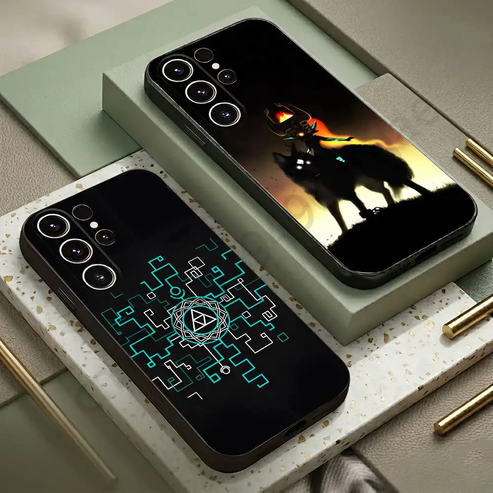 M-Midna Phone Case For Samsung S20,21,22,23,24,25,26 plus,ultra Lite Black Silicone Cover