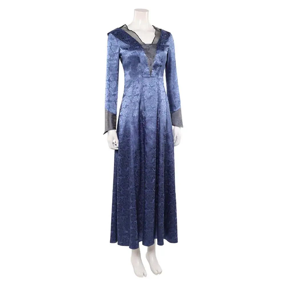 Fantasy Helaena Cosplay Blue Dress 2026 TV Dragon Roleplay Costume Women Clothing Dresses Halloween Carnival Outfits Female Suit view 5