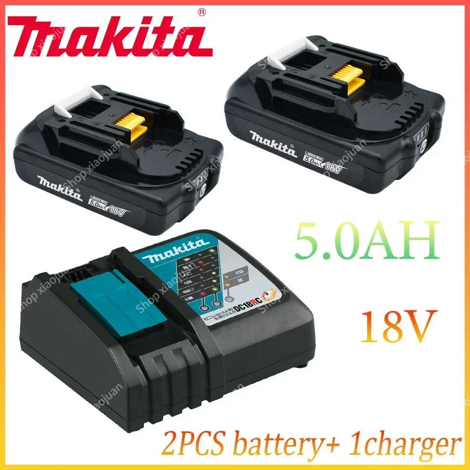 

original Makita Rechargeable 18V 5.0Ah Li-Ion Battery BL1830 BL1815 BL1860 BL1840 194205-3 Replacement Power Tools Battery