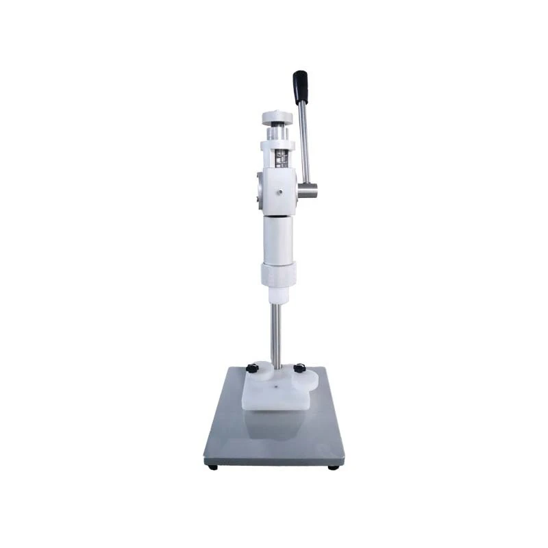 bayonet grab cover press mouth middle set machine, small manual spray perfume bottle tie mouth lock machine