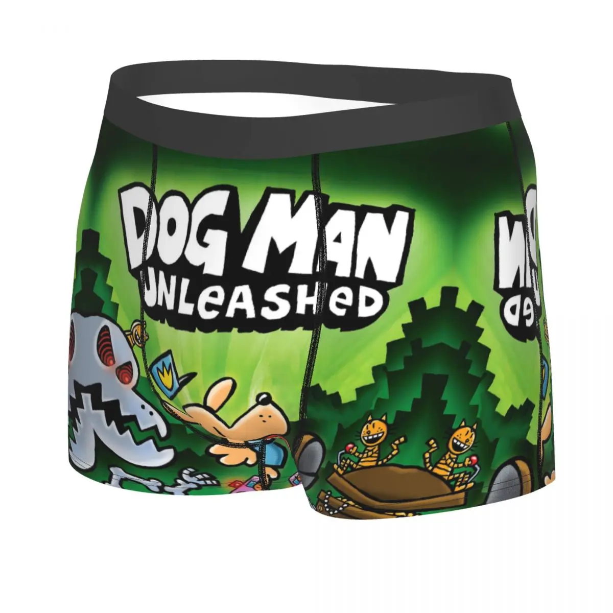 Custom Male Fashion Dogs Unleashed Underwear Active Boxer Briefs Breathable Shorts Panties Underpants