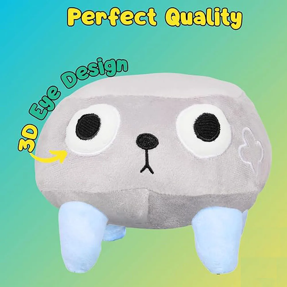 Dandy's World of Pebbles Soft 10" Pebble Plush Cuddly Stuffed Figure Pillow, Collectible Decor for Video Game Gamers Room Gift