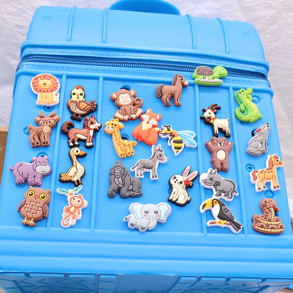 

1 шт., детские сандалии из ПВХ с изображением волка, обезьяны, змеи, Льва, медведя, жирафа