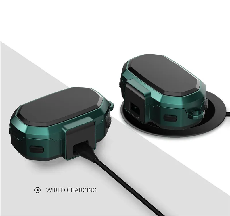 สำหรับ Jabra Elite7 Pro/7Active เกราะหรูหราล็อค Elite7 Pro หูฟัง Funda Protector พร้อมพวงกุญแจสำหรับ Jabra elite7Active