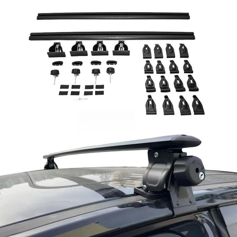 

Автомобильные багажники на крышу Универсальный поперечный перекладина 4-размерные крючки Регулируемые пикапы Багажник Багажник на крышу Поперечная перекладина Автомобильный багажник YH-A-052