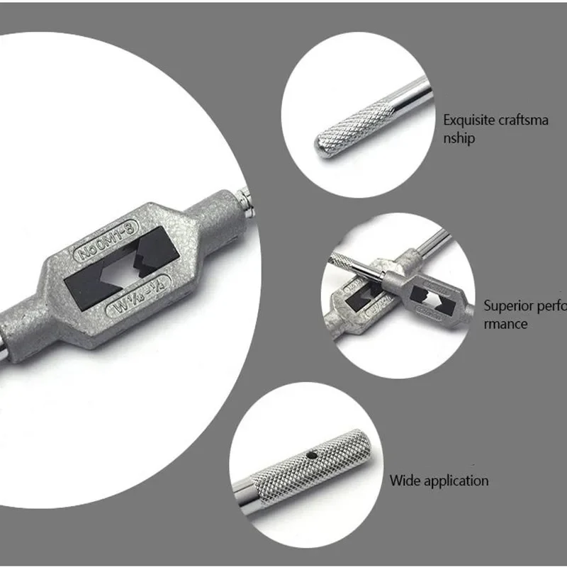 Réglable Main Robinet Enroulé Titulaire Fil M1-M8 MeaccelerHandle Taraudage Alésoir Outil Accessoires pour Robinets et Die Set Robinet Enroulé