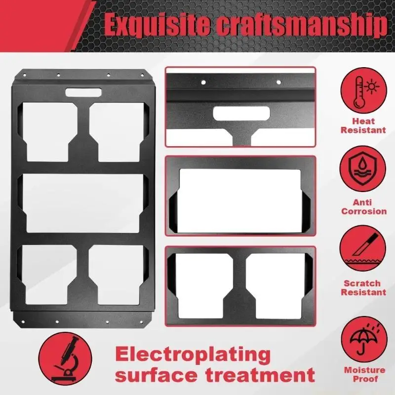 A2BE Power Tool Wall Mounting Plate Half Width For Packouts Tool Boxes Bundle Mounting Plate Wall or Floor Mount