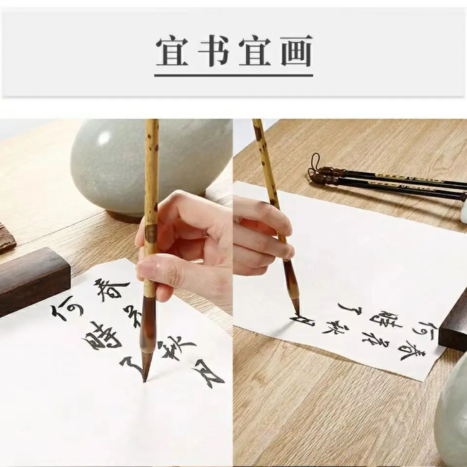 Chinesische Malerei Pinsel Anfänger Kalligraphie Zeichnung Bambus Stift Vorhang Filz Reis Papier Set Landschaft Zeichnung Schreiben Kunst Versorgung – Detail 31
