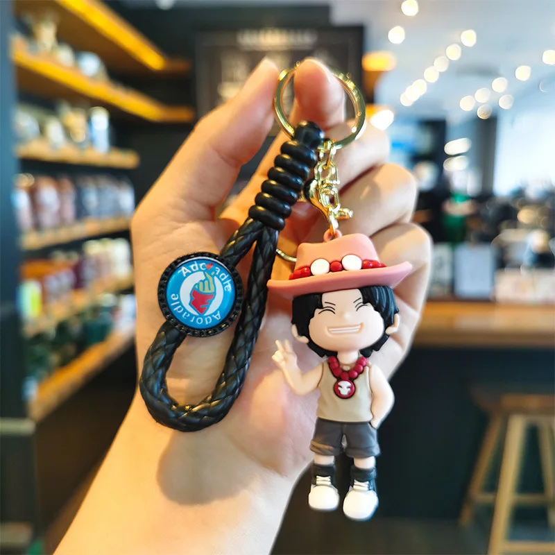 Neuer One Piece Luffy Zoro Nami Chopper Hochwertiger Kreativer Personalisierter Paar-Schlüsselanhänger Anime Cartoon Figur Anhänger Kleines Geschenk – Detail 12