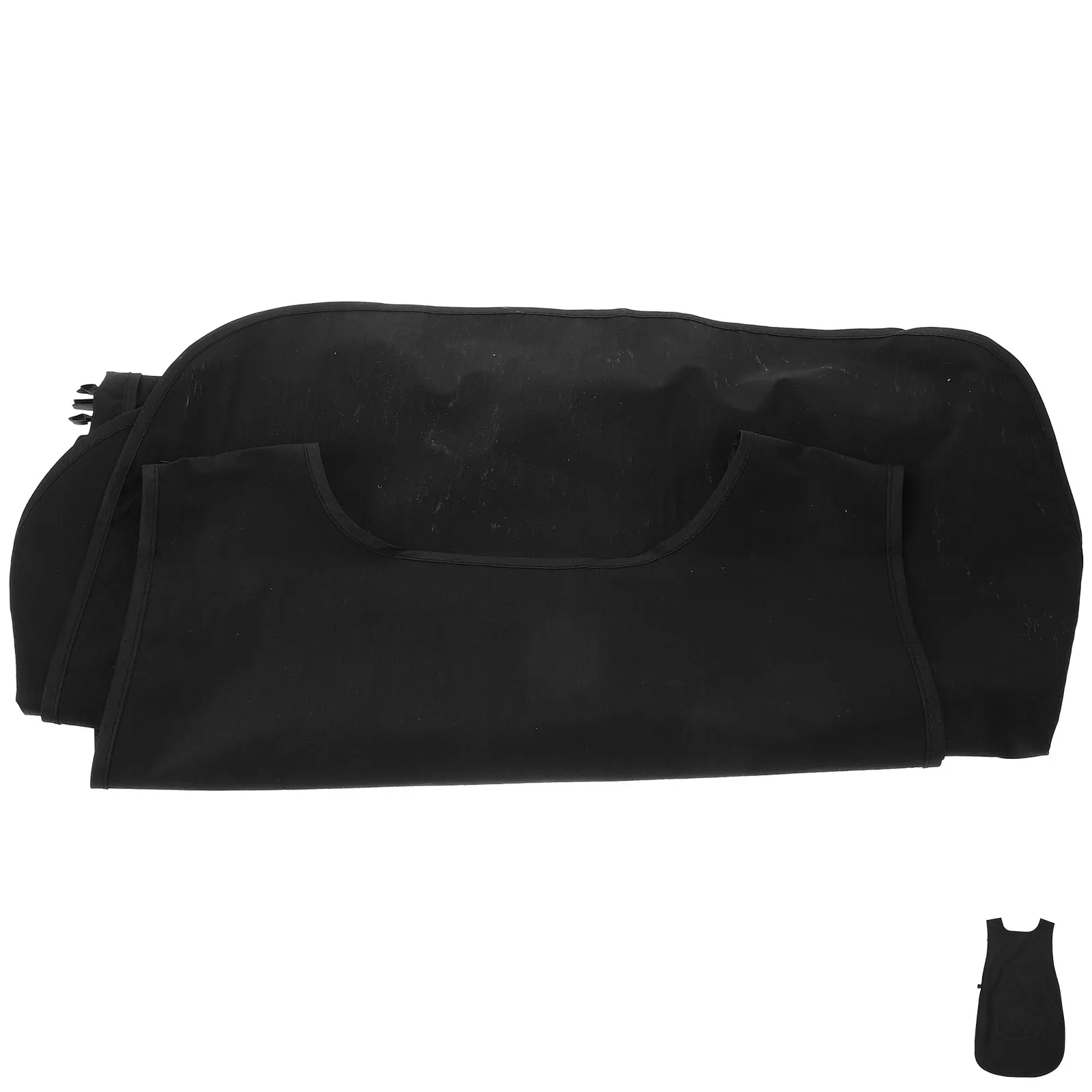 

Double Strap Black Work Apron Vest for Women Salon Hair Stylist Barber Kitchen Home With Pockets Barbers