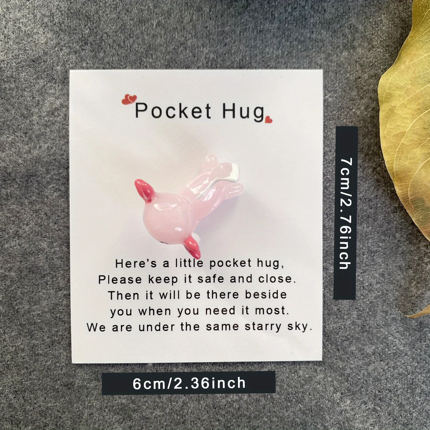 A Little Pocket Hug, Decoration Pocket Hug, Mini Resin Axolotl Slime Charm Axolotl,Encourage Birthday Wedding Party Christmas