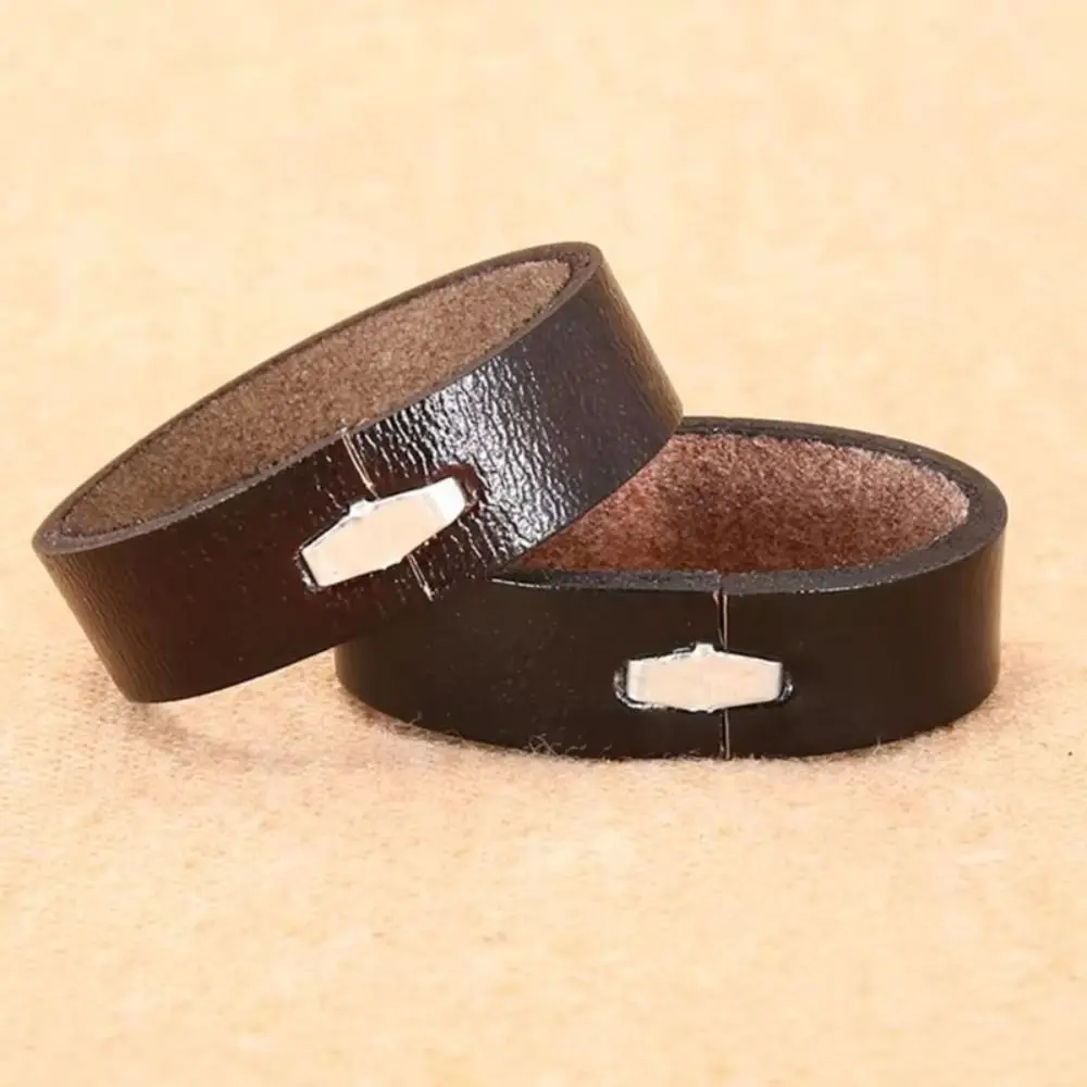 Waist Belt DIY Components Universal Waist Belt Loop Genuine Leather DIY Waist Belt Link Loop Buckle Belt Keeper Teenager