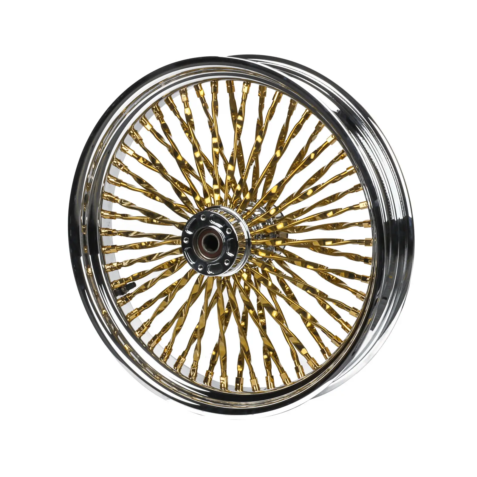 Customizablewheel Sizes.Premium Chrome Wheels Rims For Harley Front Rear Durable Wheel Rim Cali Spoke '12-later Heritage Slim De