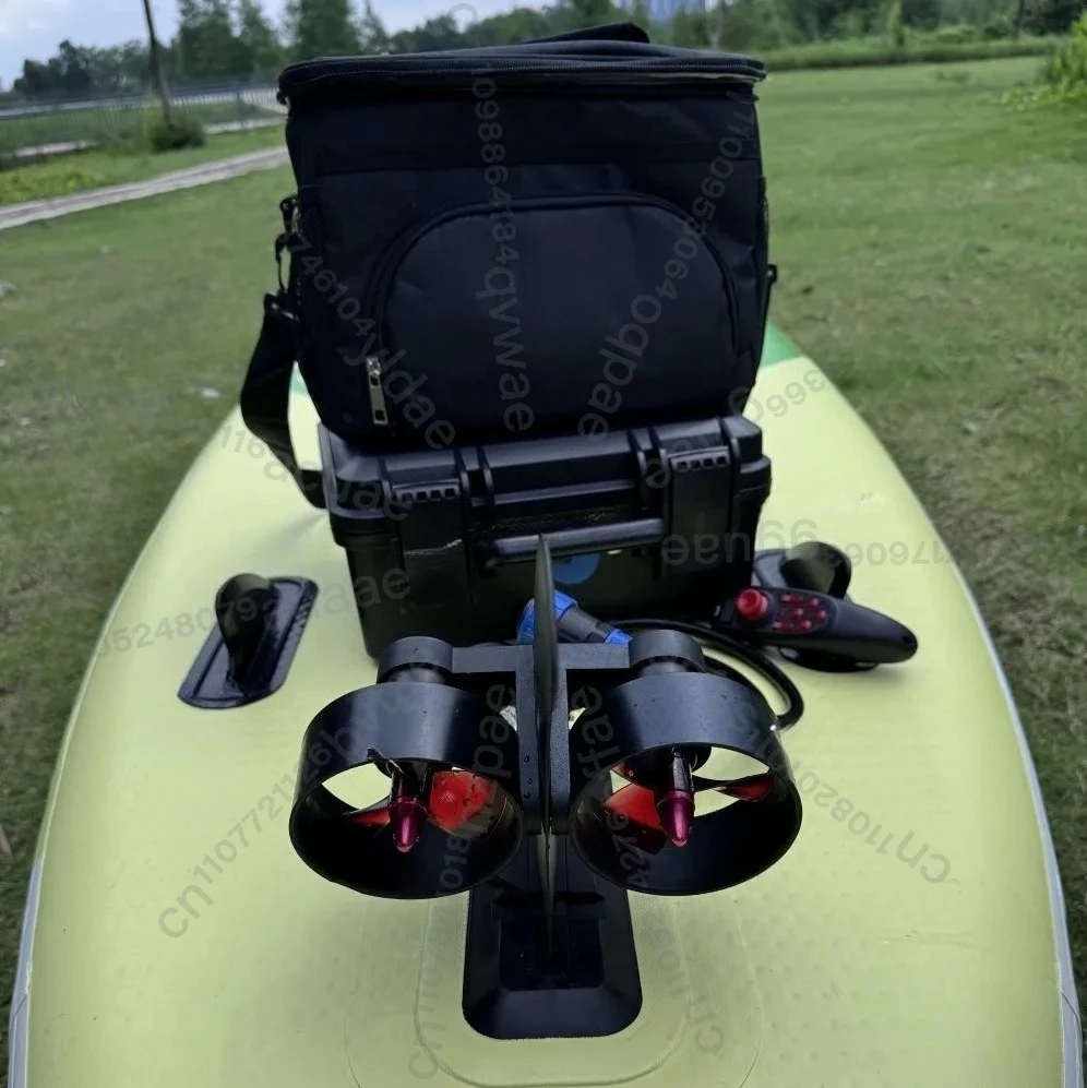 

Бесщеточный электрический троллинговый мотор с двойным пропеллером, подводный движитель для каяка, рыболовный подруливающий двигатель для SUP