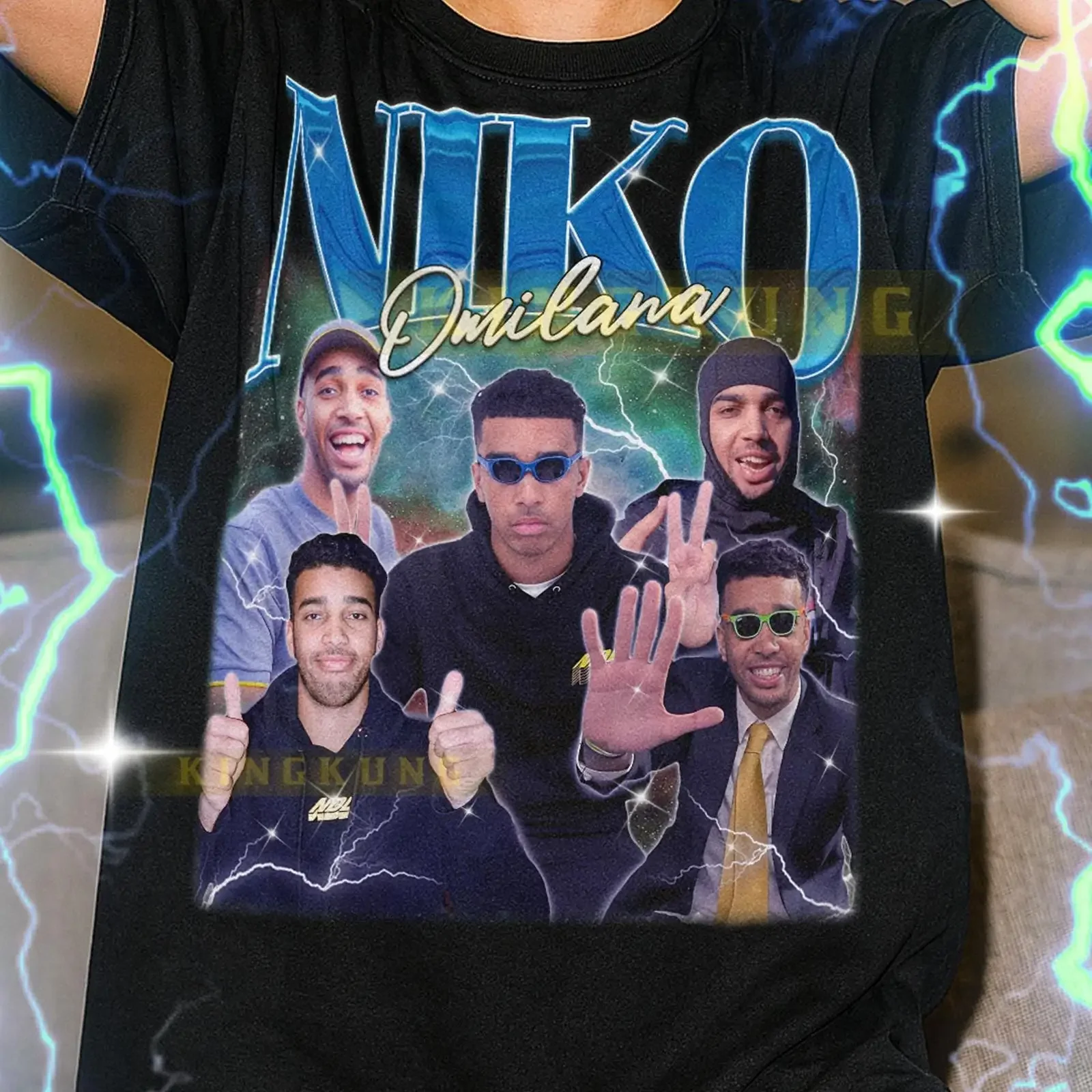 Niko Omilana Vintage Bootleg T Shirt Retro 90s Internet Personality Merch YouTube Star Fan SAF vintage Washed Versatile