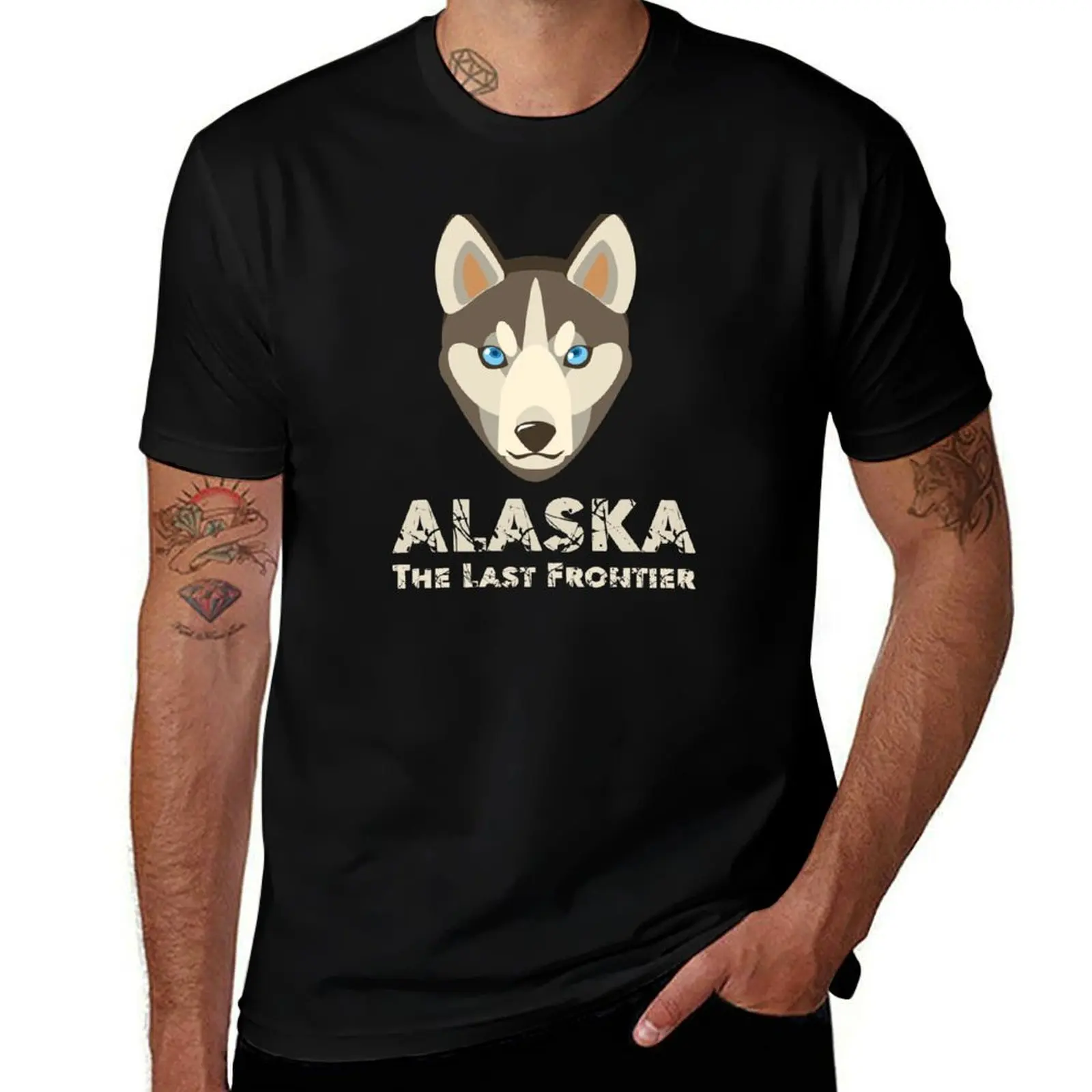 Alaska The Last Frontier , alaska Wolf , Alaska License , north pole Polar bear T-Shirt Plus Size Comfort Fit Tee