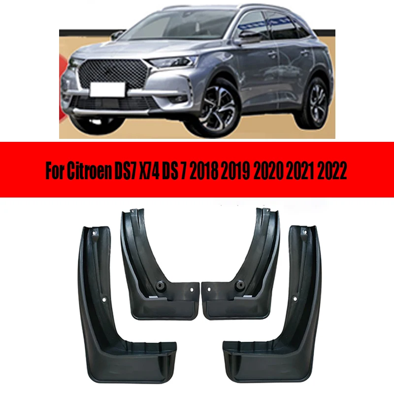 Car Mudguard For Citroen DS7 X74 DS 7 2018 2019 2020 2021 2022 Mudguards Splash Guards Fender Mudflaps Accessories