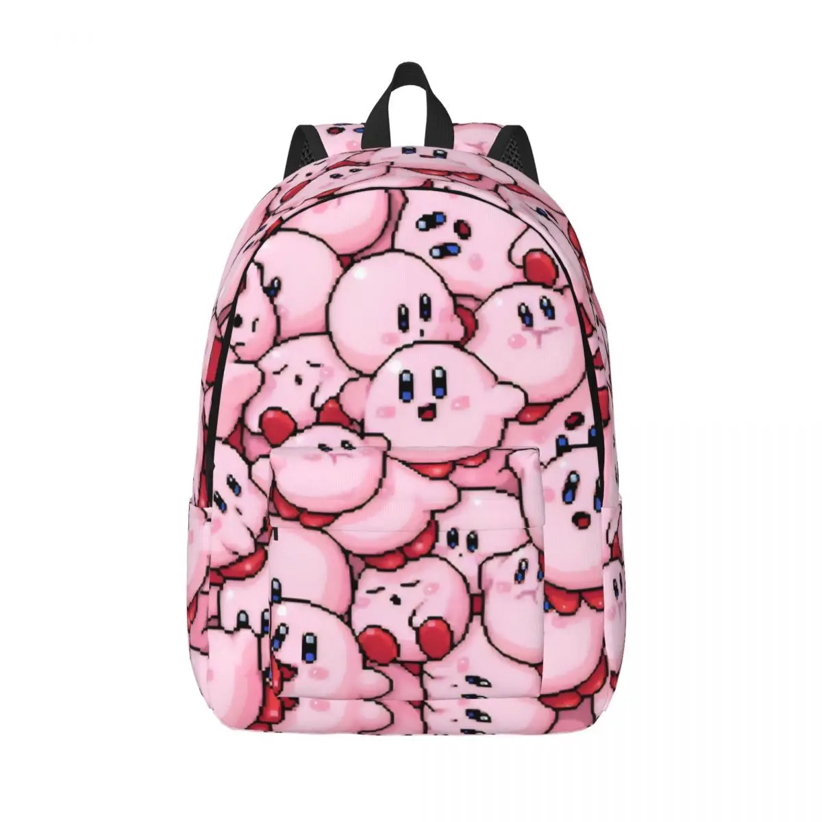 

Pink Kirbys Funny Game Fashion Backpack Sports High School Work Daypack for Men Women College Shoulder Bag